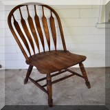 F71. 3 Wood chairs from the Mill Store. 40”h - $120 